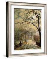 A Moonlit Stroll, Bonchurch, Isle of Wight, 1878-John Atkinson Grimshaw-Framed Giclee Print