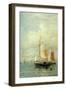 A Moored Fishing Fleet-Hendrik William Mesdag-Framed Art Print