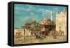 A Moorish Market Place-Alberto Pasini-Framed Stretched Canvas