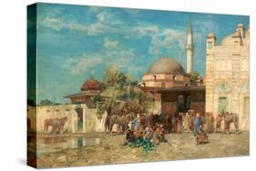 A Moorish Market Place-Alberto Pasini-Stretched Canvas