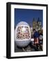 A Moravian Woman Decorating a Large Egg with Easter Designs on the Old Town Square, Prague-Richard Nebesky-Framed Photographic Print