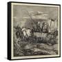 A Mormon Family on their Way to Salt Lake City-Arthur Boyd Houghton-Framed Stretched Canvas