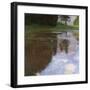 A Morning by the Pond-Gustav Klimt-Framed Giclee Print