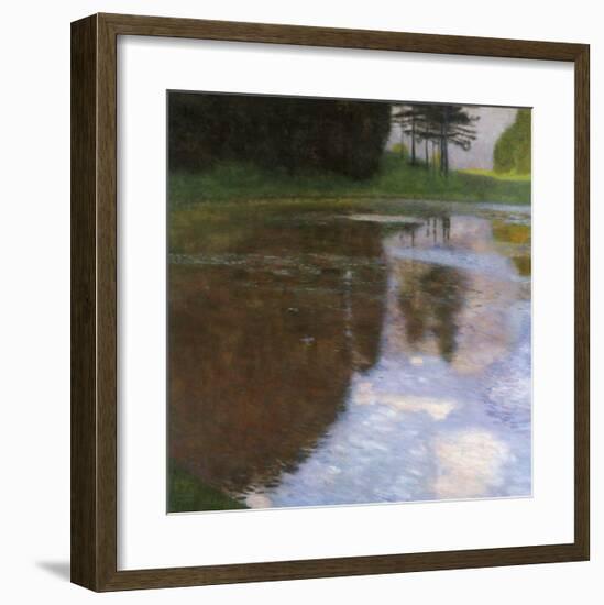 A Morning by the Pond-Gustav Klimt-Framed Giclee Print