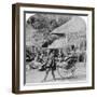 A Morning Ride in a Jinrikisha (Ricksha), Sugita, Japan, 1896-Underwood & Underwood-Framed Photographic Print