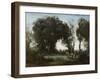 A Morning. the Dance of the Nymphs, 1850-Jean-Baptiste-Camille Corot-Framed Giclee Print