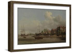 A Morning, with a View of Cuckold's Point-Samuel Scott-Framed Giclee Print