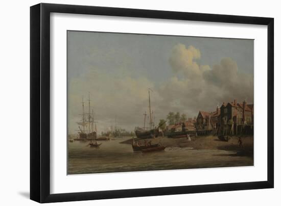 A Morning, with a View of Cuckold's Point-Samuel Scott-Framed Giclee Print