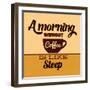 A Morning Without Coffee Is Like Sleep-Lorand Okos-Framed Art Print