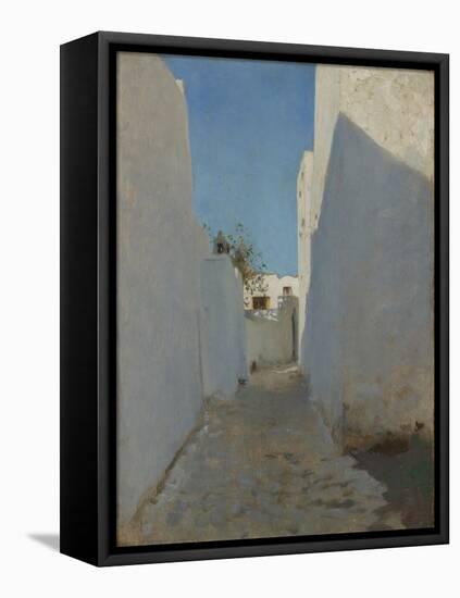 A Moroccan Street Scene, 1879-1880-John Singer Sargent-Framed Stretched Canvas