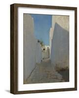 A Moroccan Street Scene, 1879-1880-John Singer Sargent-Framed Premium Giclee Print