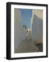 A Moroccan Street Scene, 1879-1880-John Singer Sargent-Framed Giclee Print