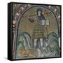 A mosaic of Christ dressed as a soldier, 6th century-Unknown-Framed Stretched Canvas