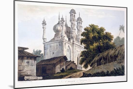 A Mosque at Gazipoor, 1787 (Aquatint) (See also 179847)-William Hodges-Mounted Giclee Print