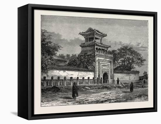 A Mosque in Pekin, China-null-Framed Stretched Canvas
