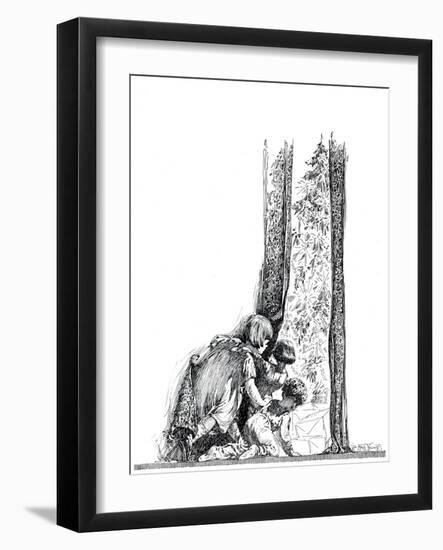 A Most Happy Christmas - Child Life-William Mark Young-Framed Giclee Print