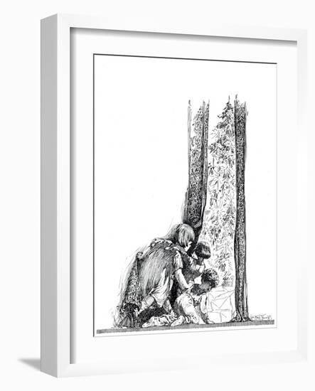 A Most Happy Christmas - Child Life-William Mark Young-Framed Giclee Print