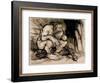 A Most Terrific Giant, Illustration from 'English Fairy Tales', Published 1918-Arthur Rackham-Framed Giclee Print