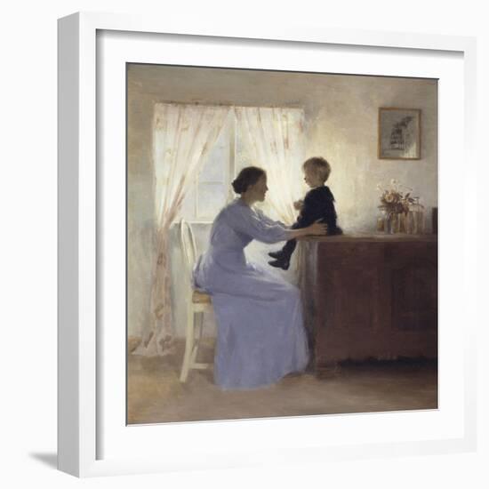 A Mother and Child in an Interior, 1898-Ilsted-Framed Giclee Print