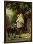 A Mother and Child with a Goat-Fritz Zuber-Buhler-Framed Giclee Print