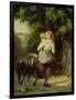 A Mother and Child with a Goat-Fritz Zuber-Buhler-Framed Giclee Print