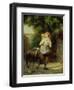 A Mother and Child with a Goat-Fritz Zuber-Buhler-Framed Giclee Print