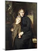 A Mother and Daughter in an Interior-Bertha Wegmann-Mounted Giclee Print