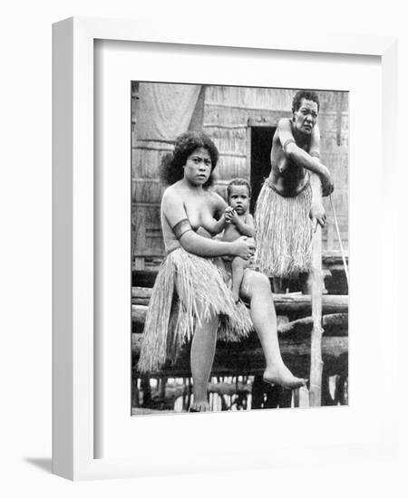 A Mother and Her Child, Papua, New Guinea, 1936-Ewing Galloway-Framed Giclee Print