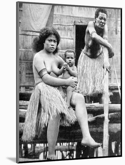 A Mother and Her Child, Papua, New Guinea, 1936-Ewing Galloway-Mounted Giclee Print