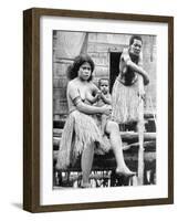 A Mother and Her Child, Papua, New Guinea, 1936-Ewing Galloway-Framed Giclee Print