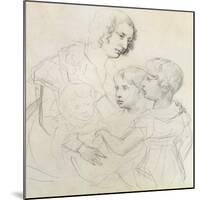 A Mother and Her Children-Theodore Gericault-Mounted Giclee Print