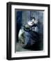 A Mother Fleeing with Two Children-Jean-François Millet-Framed Giclee Print
