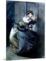 A Mother Fleeing with Two Children-Jean-François Millet-Mounted Premium Giclee Print
