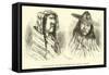 A Mother-In-Law and Her Daughter-In-Law, Quichua Indians-Édouard Riou-Framed Stretched Canvas