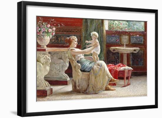 A Mother's Joy-Guglielmo Zocchi-Framed Giclee Print