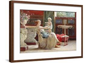 A Mother's Joy-Guglielmo Zocchi-Framed Giclee Print