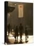 A Mother Walks Her Children to School in Old Havana, Cuba-null-Stretched Canvas