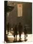 A Mother Walks Her Children to School in Old Havana, Cuba-null-Stretched Canvas