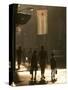 A Mother Walks Her Children to School in Old Havana, Cuba-null-Stretched Canvas