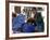 A Mother Watches as Her Child Gets a Haircut in the Center of Kabul, Afghanistan on Oct. 9, 2003.-null-Framed Photographic Print