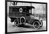 A Motor Ambulance Supplied by Carter's, New Cavendish Street-null-Framed Art Print