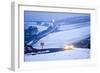 A Motorist Drives Through a Wintry Landscape on the B4520-Graham Lawrence-Framed Photographic Print