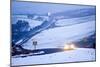 A Motorist Drives Through a Wintry Landscape on the B4520-Graham Lawrence-Mounted Photographic Print