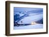 A Motorist Drives Through a Wintry Landscape on the B4520-Graham Lawrence-Framed Photographic Print