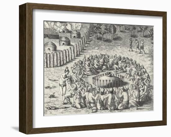 A Mound, from De Bry-Theodor de Bry-Framed Giclee Print