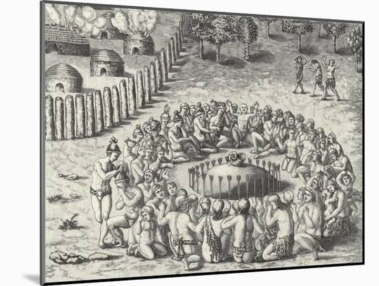 A Mound, from De Bry-Theodor de Bry-Mounted Giclee Print