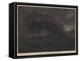 A Mountain Chief's Funeral in Olden Times-Francis Danby-Framed Stretched Canvas