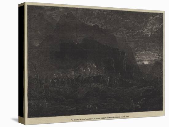 A Mountain Chief's Funeral in Olden Times-Francis Danby-Stretched Canvas