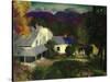 A Mountain Farm, 1920-George Wesley Bellows-Stretched Canvas