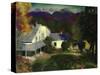 A Mountain Farm, 1920-George Wesley Bellows-Stretched Canvas